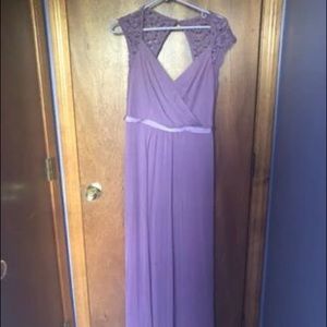 David’s Bridal dress in Wisteria